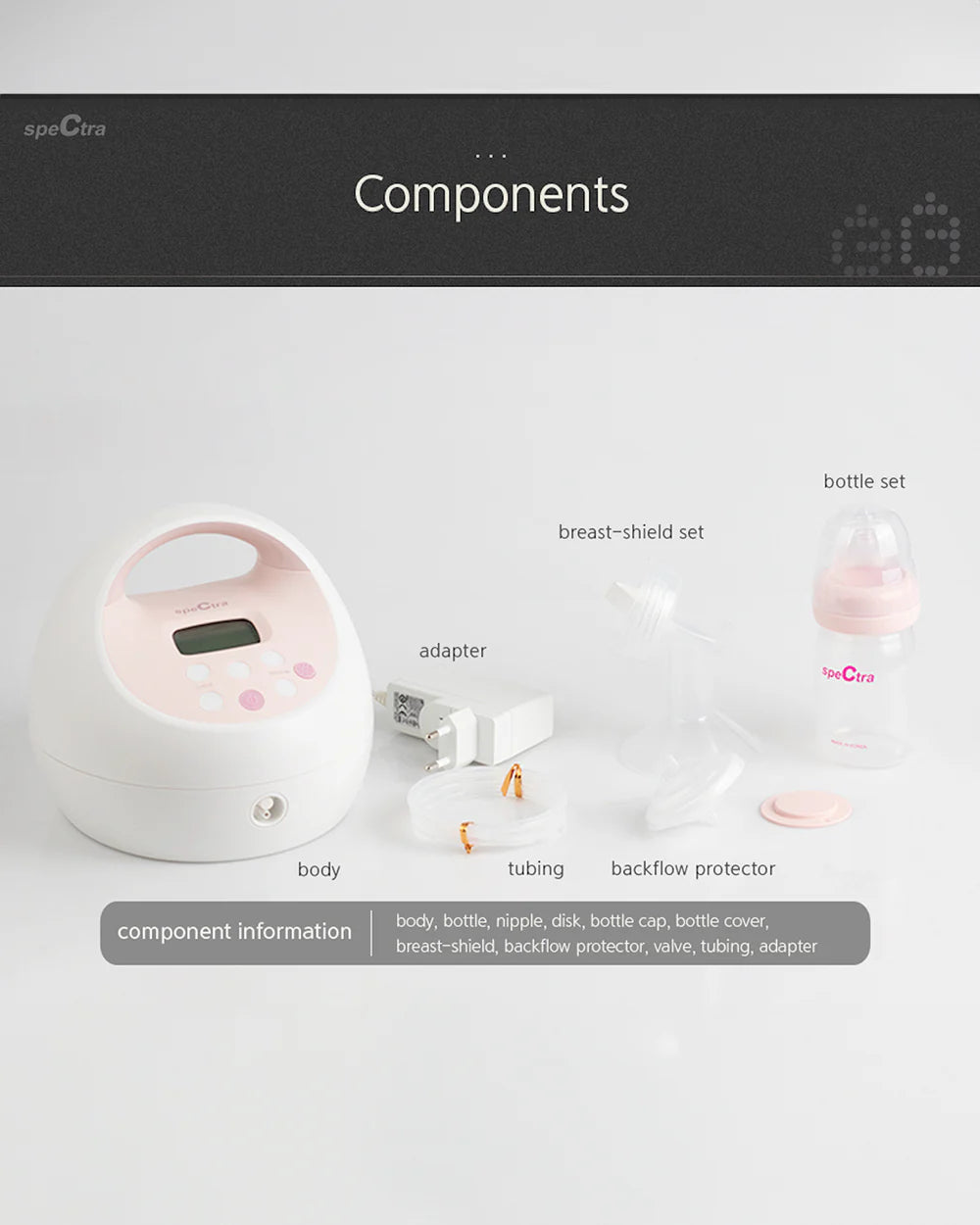 Spectra S2 Plus™ Premier Double Electric Breast Pump-With Hospital Grade Adjustable Suction (270 mmHg)-Versatile Single or Double Pumping-Simulates Natural Suckling-Advance Massage and Expression Modes-Milk Expression Pump