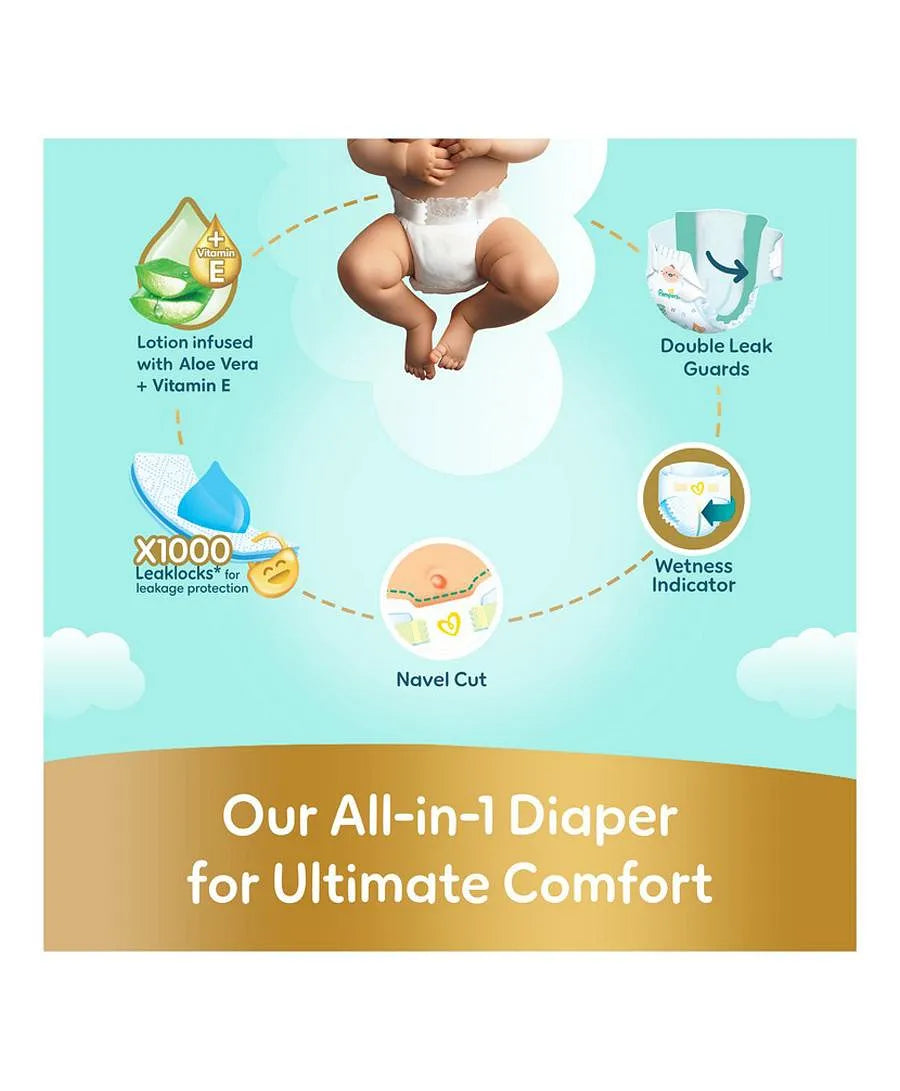 Pampers Ultimate Comfort Taped Diapers Size 1 2–5kg 50 Count