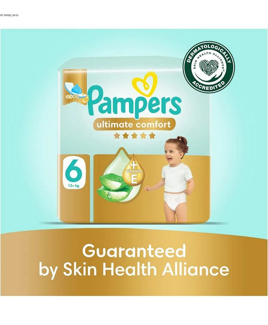 Pampers Ultimate Comfort Taped Diapers Size 6 13kg+ 36 Pieces