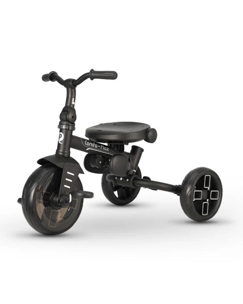 Qplay Comfo Max 7-in-1 Trike-Height Adjustable Parent Handle Bar-360 Degrees Rotating Seat-Adjustable Backrest-Foldable Frame-With Detachable Backpack-For 10M to 6Y (Upto 25 Kg)-Coffee