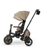 Qplay Comfo Max 7-in-1 Trike-Height Adjustable Parent Handle Bar-360 Degrees Rotating Seat-Adjustable Backrest-Foldable Frame-With Detachable Backpack-For 10M to 6Y (Upto 25 Kg)-Coffee