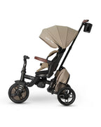 Qplay Comfo Max 7-in-1 Trike-Height Adjustable Parent Handle Bar-360 Degrees Rotating Seat-Adjustable Backrest-Foldable Frame-With Detachable Backpack-For 10M to 6Y (Upto 25 Kg)-Coffee