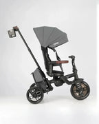 Qplay Comfo Max 7-in-1 Trike-Height Adjustable Parent Handle Bar-360 Degrees Rotating Seat-Adjustable Backrest-Foldable Frame-With Detachable Backpack-For 10M to 6Y (Upto 25 Kg)-Grey