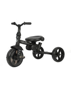 Qplay Comfo Max 7-in-1 Trike-Height Adjustable Parent Handle Bar-360 Degrees Rotating Seat-Adjustable Backrest-Foldable Frame-With Detachable Backpack-For 10M to 6Y (Upto 25 Kg)-Grey