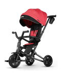 Qplay Nova Niello 6 in 1 Trike-Easy Compact Fold-Height Adjustable Parent Handle Bar-360 Degrees Rotating Seat-Adjustable Backrest-5 Point Harness-Includes Cup Holder-For 10 to 6Y (Upto 25 Kg)-Red