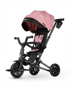 Qplay Nova Niello 6 in 1 Trike-Easy Compact Fold-Height Adjustable Parent Handle Bar-360 Degrees Rotating Seat-Adjustable Backrest-5 Point Harness-Includes Cup Holder-For 10 to 6Y (Upto 25 Kg)-Pink