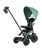 Qplay Elite Platinum 6 in 1 Trike-Height Adjustable Parent Handle Bar-360 Degrees Rotating Seat-5 Point Harness-For 10M to 6Y (Upto 25 Kg)-Green