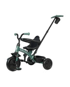 Qplay Elite Platinum 6 in 1 Trike-Height Adjustable Parent Handle Bar-360 Degrees Rotating Seat-5 Point Harness-For 10M to 6Y (Upto 25 Kg)-Green