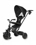 Qplay Elite Platinum 6 in 1 Trike-Height Adjustable Parent Handle Bar-360 Degrees Rotating Seat-5 Point Harness-For 10M to 6Y (Upto 25 Kg)-Black