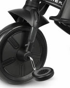 Qplay Elite Platinum 6 in 1 Trike-Height Adjustable Parent Handle Bar-360 Degrees Rotating Seat-5 Point Harness-For 10M to 6Y (Upto 25 Kg)-Black