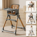 R For Rabbit 3 in 1 Walnut High Chair - Dark Grey