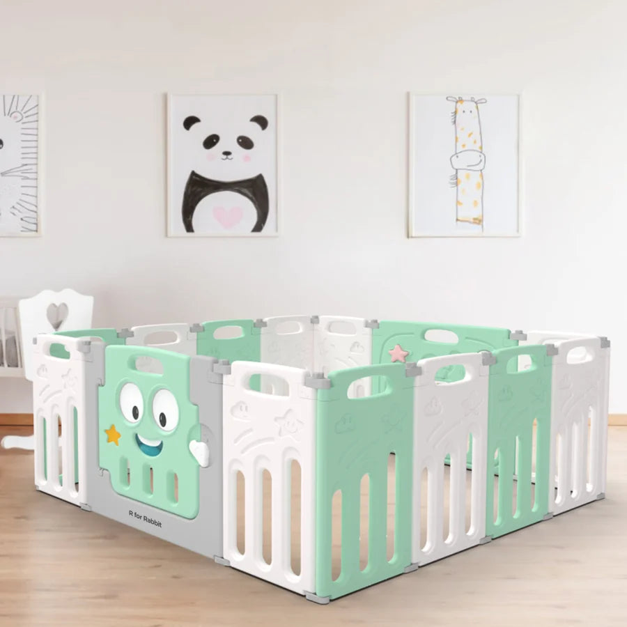 R For Rabbit Playmats Joyland Playpan Green White