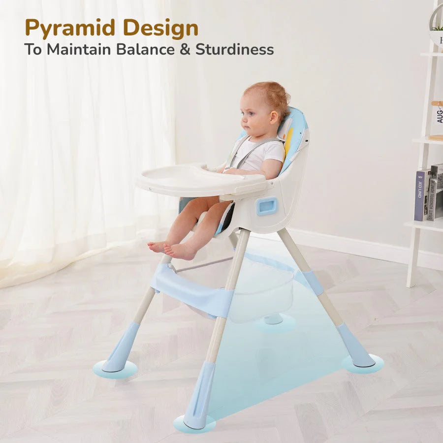 R For Rabbit High Chair Sugar Doodle Plus Lake Blue