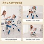 R For Rabbit High Chair Sugar Doodle Plus Indigo Dye