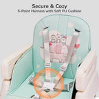Truffle High Chair For Kids 4-in-1 Convertible Scratch Proof & Anti-Skid Rubber Base High Chair