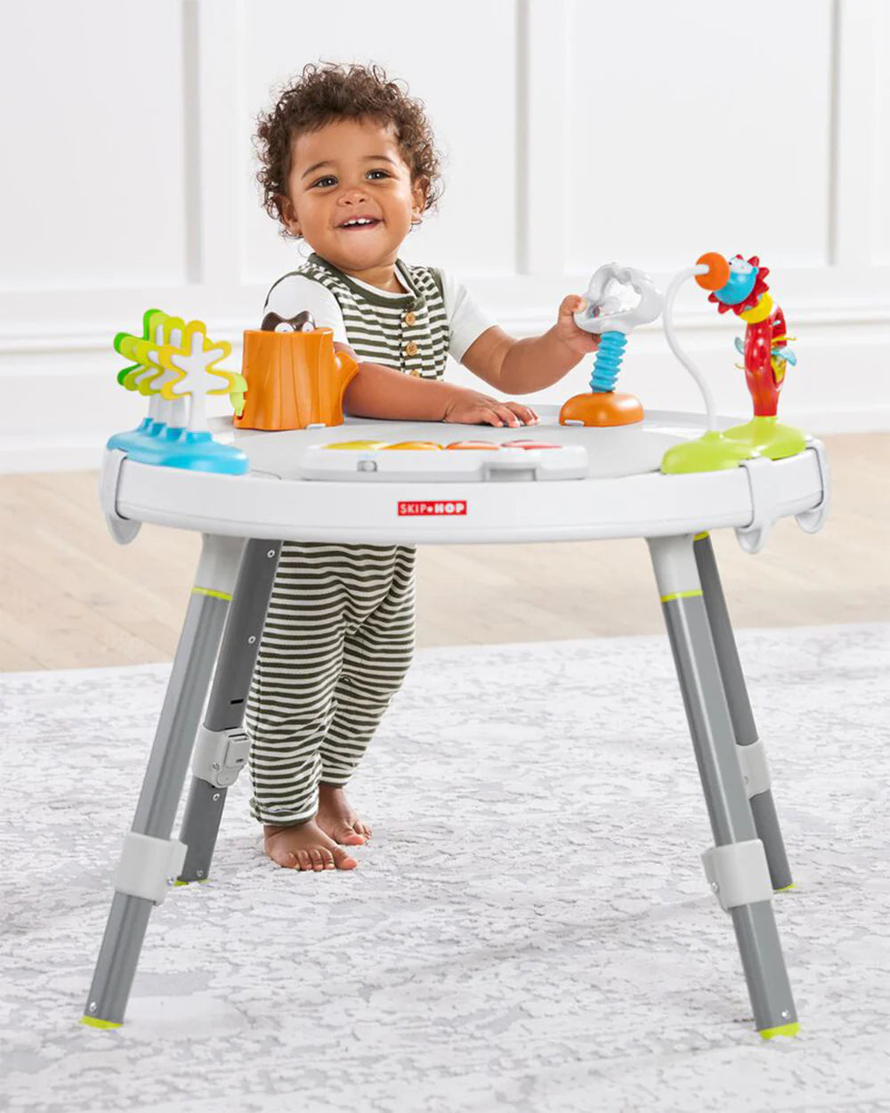 Skip Hop Explore & More 3 Stage Activity Center-Musical Light-Up Piano With 3 Modes-360 Degree Rotating Seat-Learning & Educational Toys-4M+