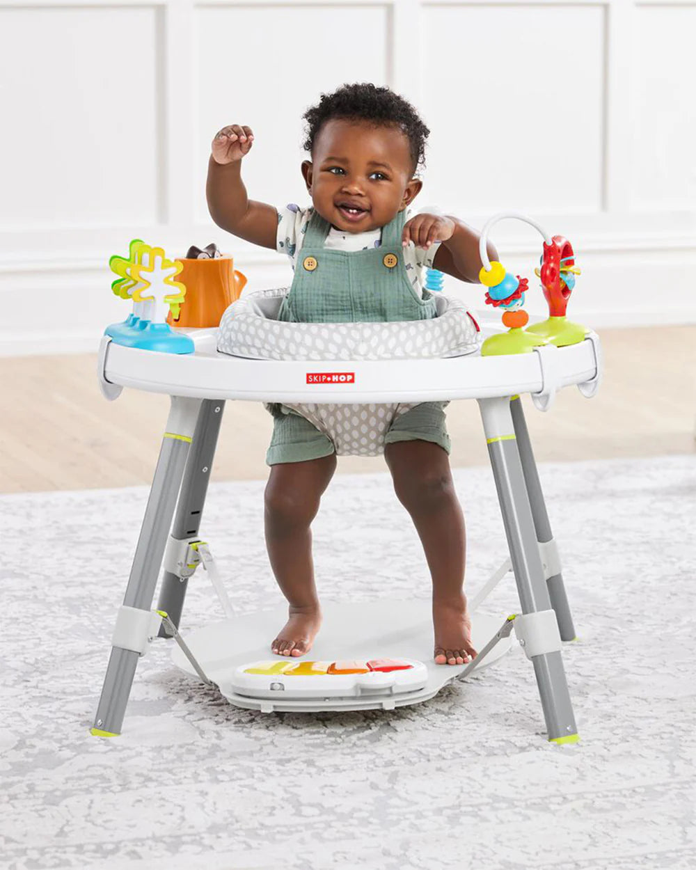 Skip Hop Explore & More 3 Stage Activity Center-Musical Light-Up Piano With 3 Modes-360 Degree Rotating Seat-Learning & Educational Toys-4M+