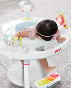 Skip Hop Explore & More 3 Stage Activity Center-Musical Light-Up Piano With 3 Modes-360 Degree Rotating Seat-Learning & Educational Toys-4M+Silver Lining Cloud
