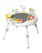Skip Hop Explore & More 3 Stage Activity Center-Musical Light-Up Piano With 3 Modes-360 Degree Rotating Seat-Learning & Educational Toys-4M+Silver Lining Cloud