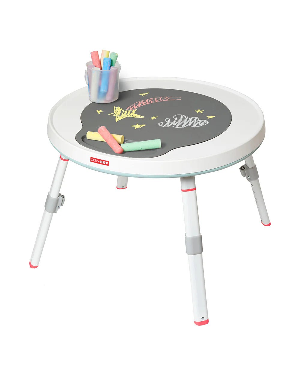 Skip Hop Explore & More 3 Stage Activity Center-Musical Light-Up Piano With 3 Modes-360 Degree Rotating Seat-Learning & Educational Toys-4M+Silver Lining Cloud