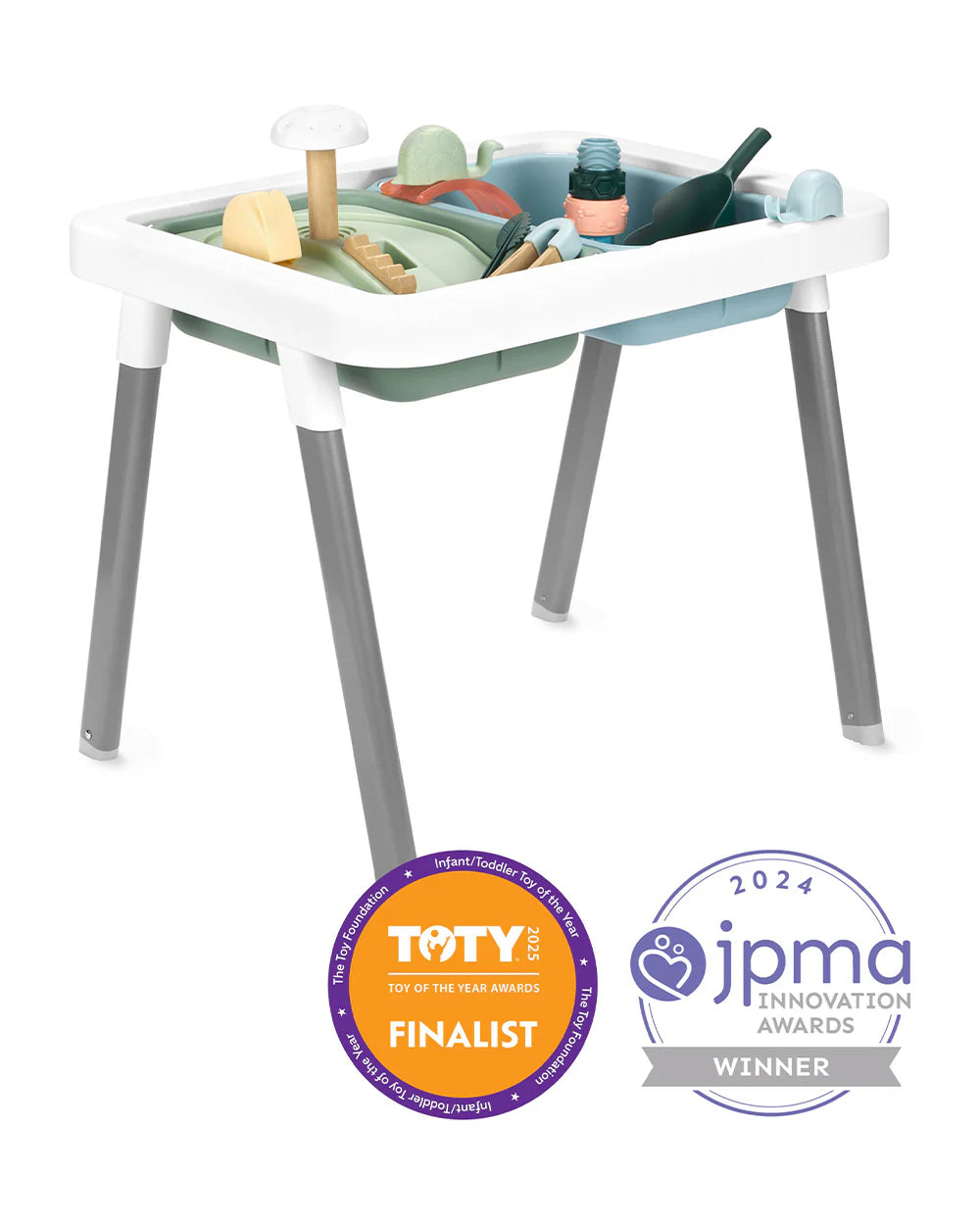 Skip Hop Discoverosity 3-in-1 Sensory Activity Centre & Table-24-Piece Set-Floor & Table Play, Removable Legs, 30+ Activities, Sensory Tools, Activity Guide-Learning & Educational Toys-18M+