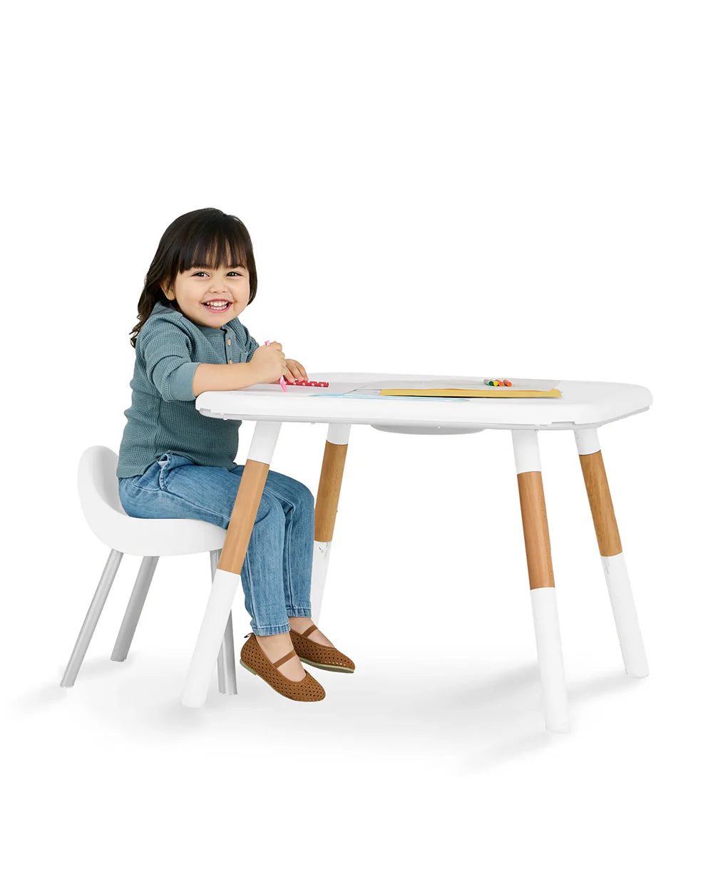 Skip Hop Discoverosity Montessori 3 Stage Activity Center-25+ Activities-360 Degree Rotating Seat-Learning & Educational Toys-4M+