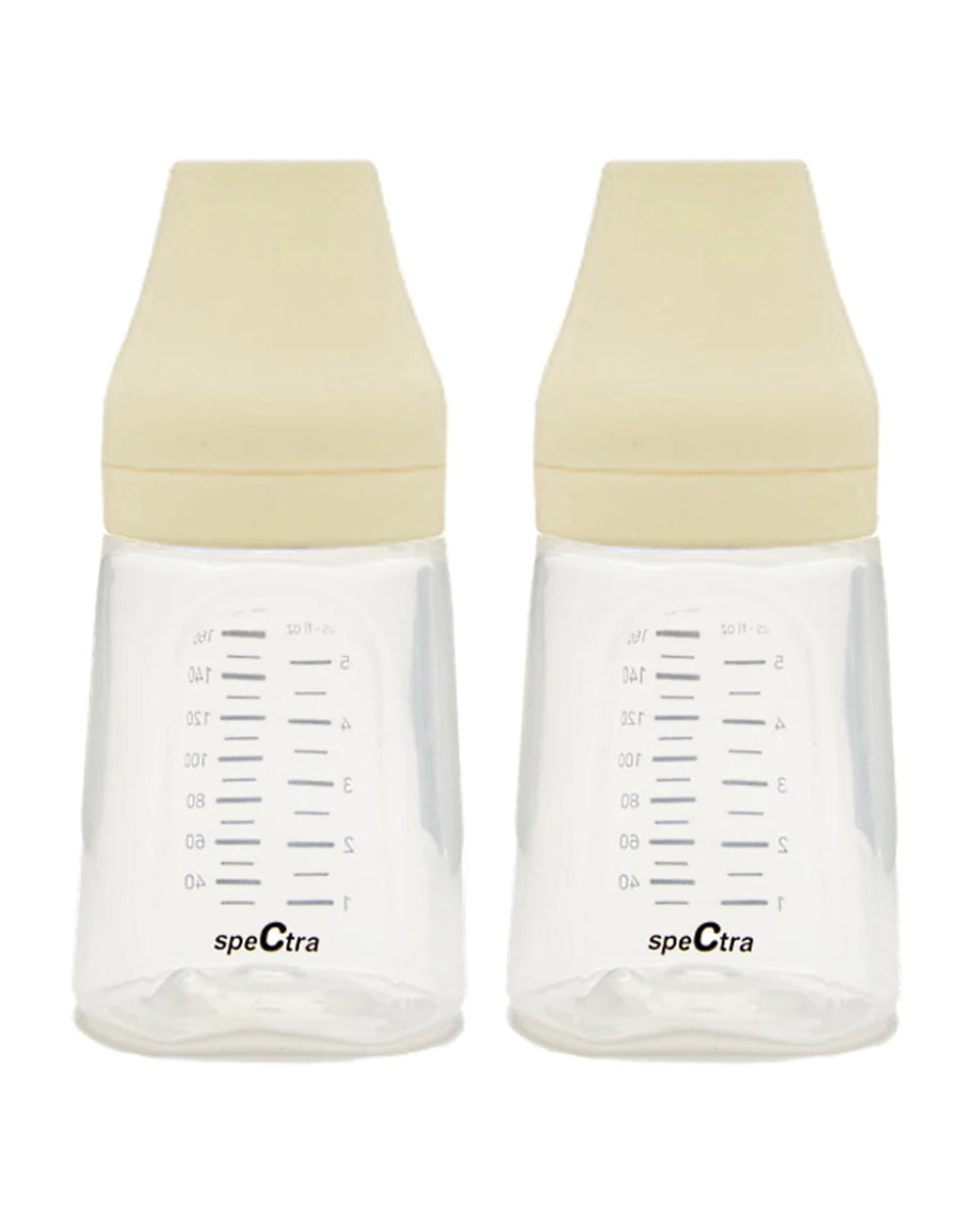 Spectra Breast Milk Storage Bottles-With Easy to Read Milk Scale-160 ml-Pack of 2
