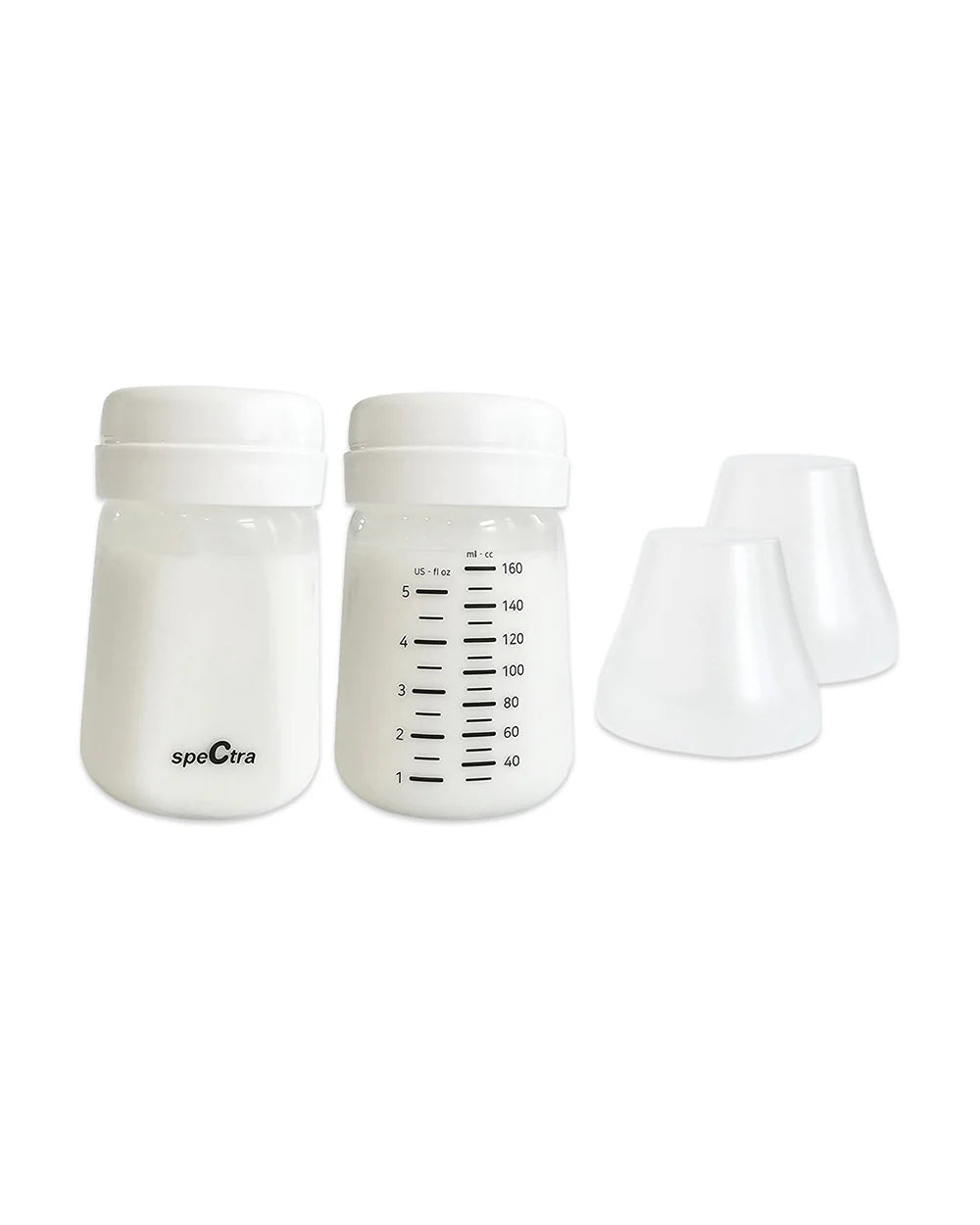 Spectra Breast Milk Storage Bottles-With Easy to Read Milk Scale-160 ml-Pack of 2