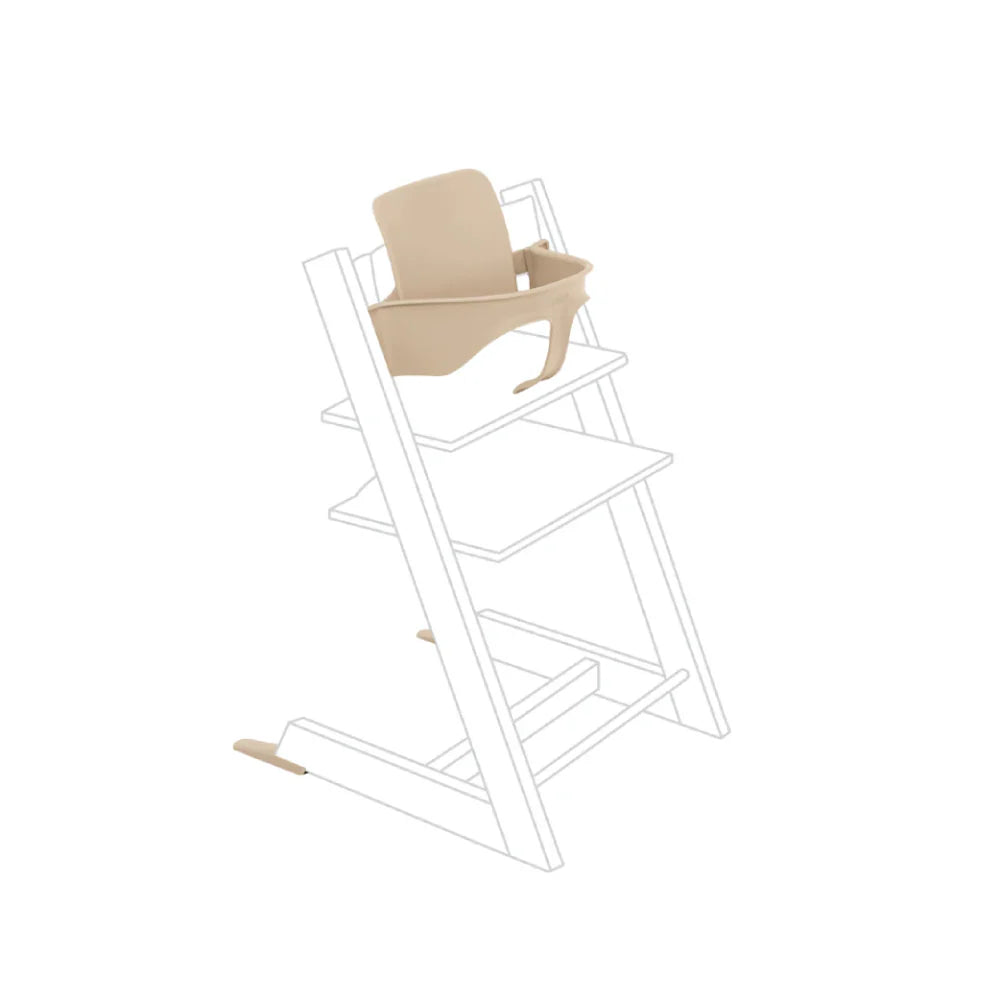 Stokke Tripp Trapp Baby Set² - Attachment for Tripp Trapp Chair (6–36 Months), Supports Baby’s Sitting Development, Easy to Install Without Tools Natural