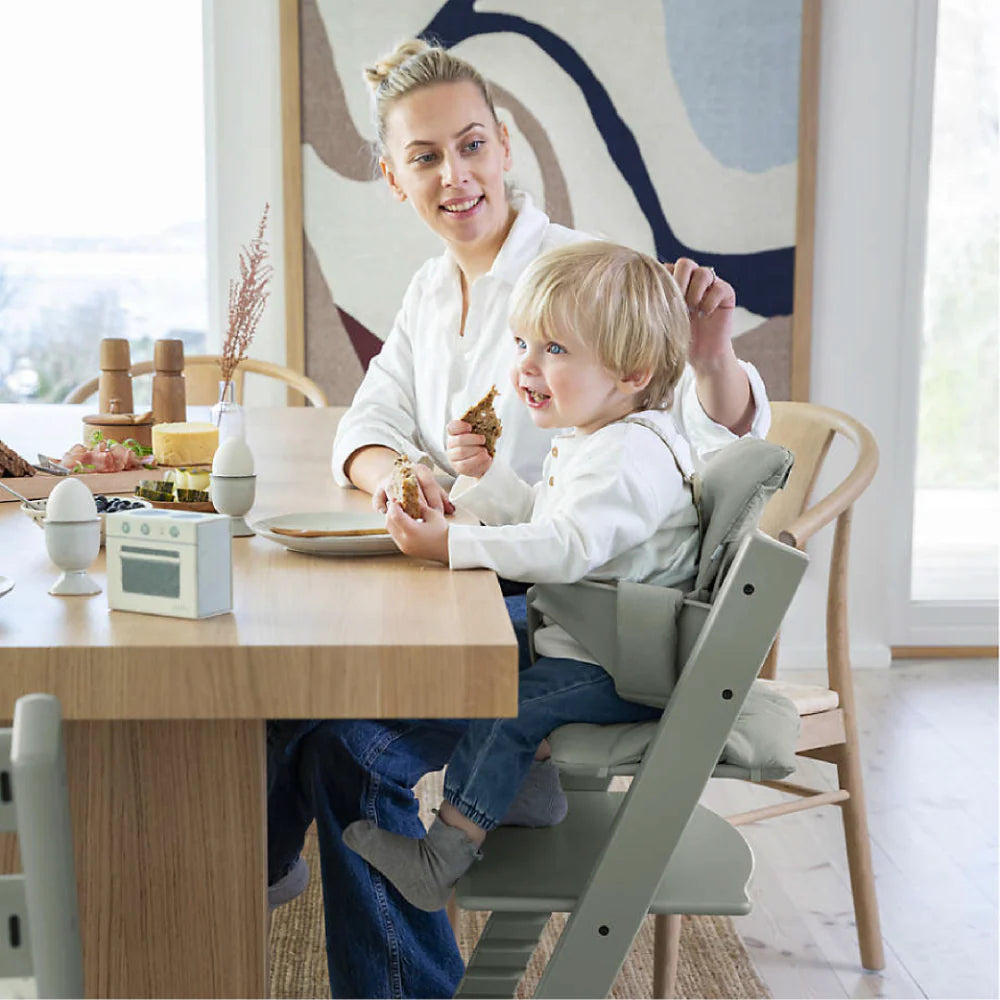Stokke Tripp Trapp Baby Set² - Attachment for Tripp Trapp Chair (6–36 Months), Supports Baby’s Sitting Development, Easy to Install Without Tools - green