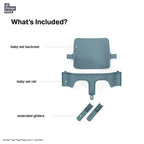 Stokke Tripp Trapp Baby Set² - Attachment for Tripp Trapp Chair (6–36 Months), Supports Baby’s Sitting Development, Easy to Install Without Tools - Blue