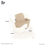 Stokke Tripp Trapp Baby Set² - Attachment for Tripp Trapp Chair (6–36 Months), Supports Baby’s Sitting Development, Easy to Install Without Tools Natural