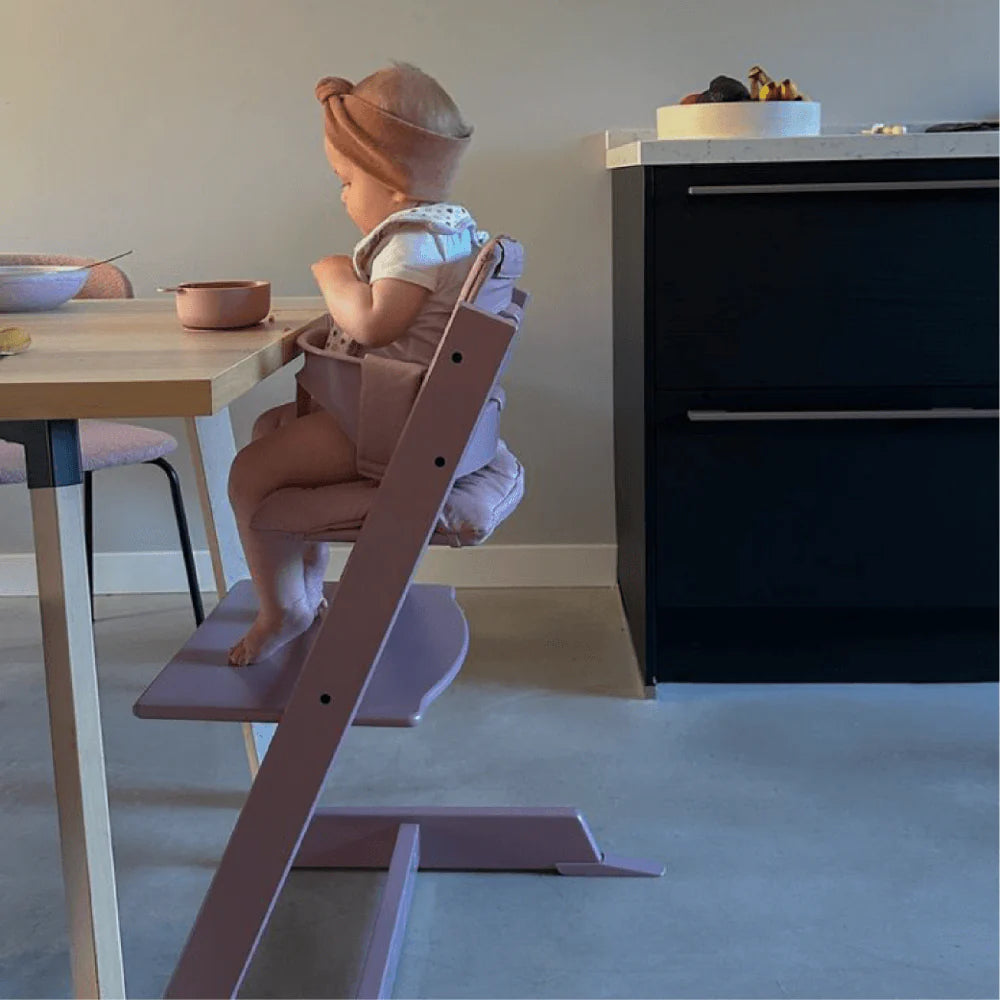Stokke Tripp Trapp Baby Set² - Attachment for Tripp Trapp Chair (6–36 Months), Supports Baby’s Sitting Development, Easy to Install Without Tools - Mauve
