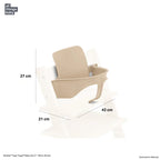 Stokke Tripp Trapp Baby Set² - Attachment for Tripp Trapp Chair (6–36 Months), Supports Baby’s Sitting Development, Easy to Install Without Tools - Warm Brown