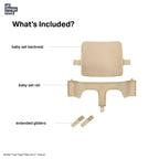 Stokke Tripp Trapp Baby Set² - Attachment for Tripp Trapp Chair (6–36 Months), Supports Baby’s Sitting Development, Easy to Install Without Tools Natural