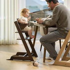 Stokke Tripp Trapp Baby Set² - Attachment for Tripp Trapp Chair (6–36 Months), Supports Baby’s Sitting Development, Easy to Install Without Tools - Warm Brown