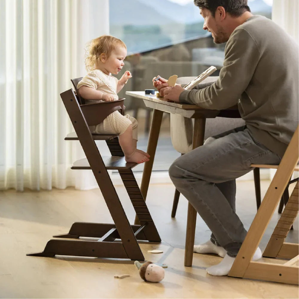 Stokke Tripp Trapp Baby Set² - Attachment for Tripp Trapp Chair (6–36 Months), Supports Baby’s Sitting Development, Easy to Install Without Tools - Warm Brown