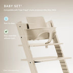 Stokke Tripp Trapp Baby Set² - Attachment for Tripp Trapp Chair (6–36 Months), Supports Baby’s Sitting Development, Easy to Install Without Tools - Vanila