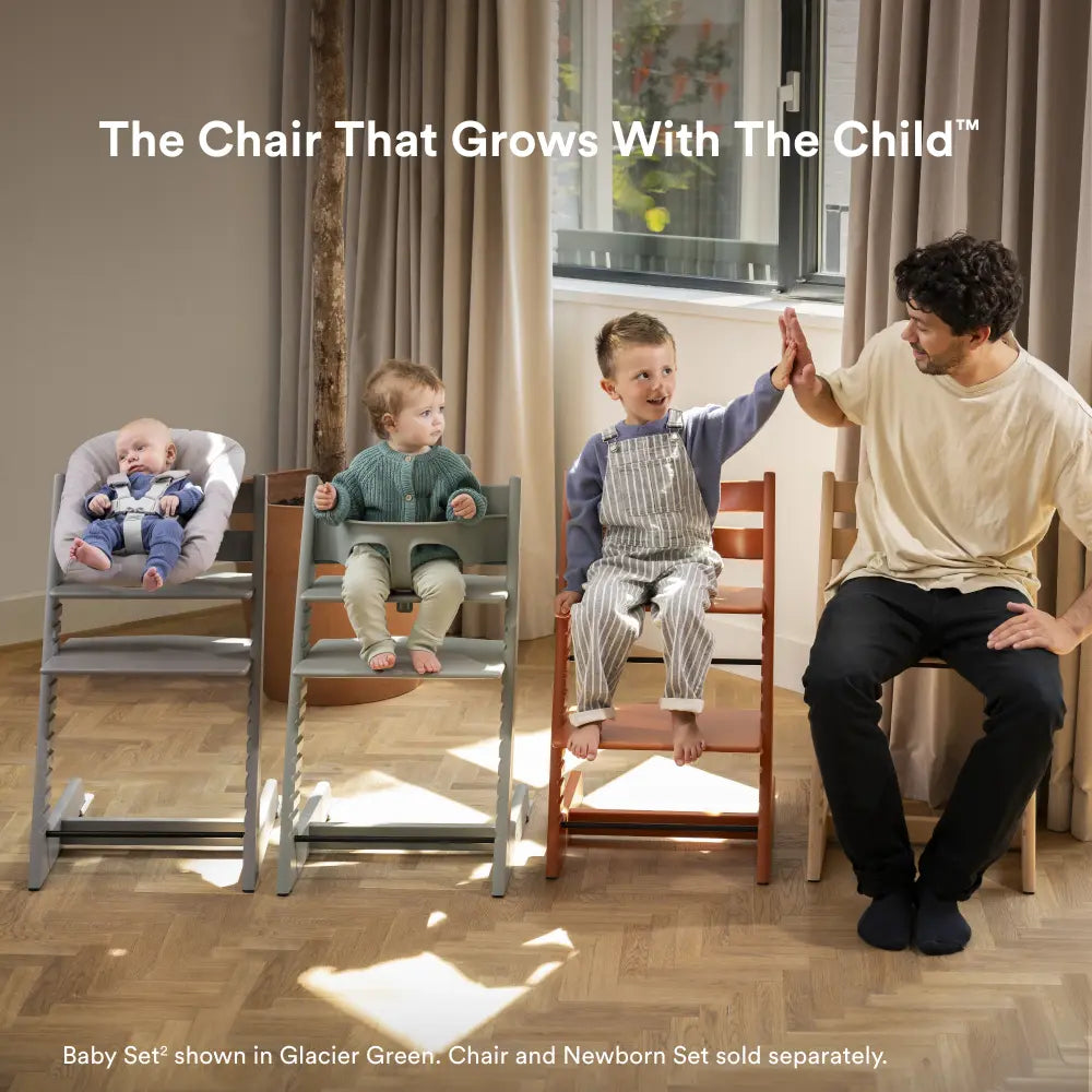 Stokke Tripp Trapp Baby Set² - Attachment for Tripp Trapp Chair (6–36 Months), Supports Baby’s Sitting Development, Easy to Install Without Tools - Vanila