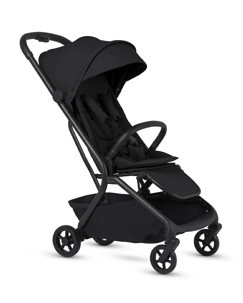 Silver Cross Nia-World's First & Only Cabin Approved Stroller in Both Stroller & Carry Cot Mode-One Hand Fold-Flat Reclining Seat-Travel System Compatible-2 Years Warranty-For 0 to 4Y (Upto 22 kg)-Onyx
