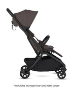 Silver Cross Nia-World's First & Only Cabin Approved Stroller in Both Stroller & Carry Cot Mode-One Hand Fold-Flat Reclining Seat-Travel System Compatible-2 Years Warranty-For 0 to 4Y (Upto 22 kg)-Chocolate