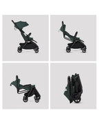 Silver Cross Nia-World's First & Only Cabin Approved Stroller in Both Stroller & Carry Cot Mode-One Hand Fold-Flat Reclining Seat-Travel System Compatible-2 Years Warranty-For 0 to 4Y (Upto 22 kg)-Conifer