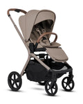 Silver Cross Breez Stroller-Height Adjustable, Reversible & Flat Reclining Seat-Adjustable Parent Handle Bar-One Hand Fold Even With Carry Cot Attached-2 Years Warranty-For 0 to 4Y (Upto 22 kg)-Champagne