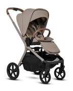 Silver Cross Breez Stroller-Height Adjustable, Reversible & Flat Reclining Seat-Adjustable Parent Handle Bar-One Hand Fold Even With Carry Cot Attached-2 Years Warranty-For 0 to 4Y (Upto 22 kg)-Champagne