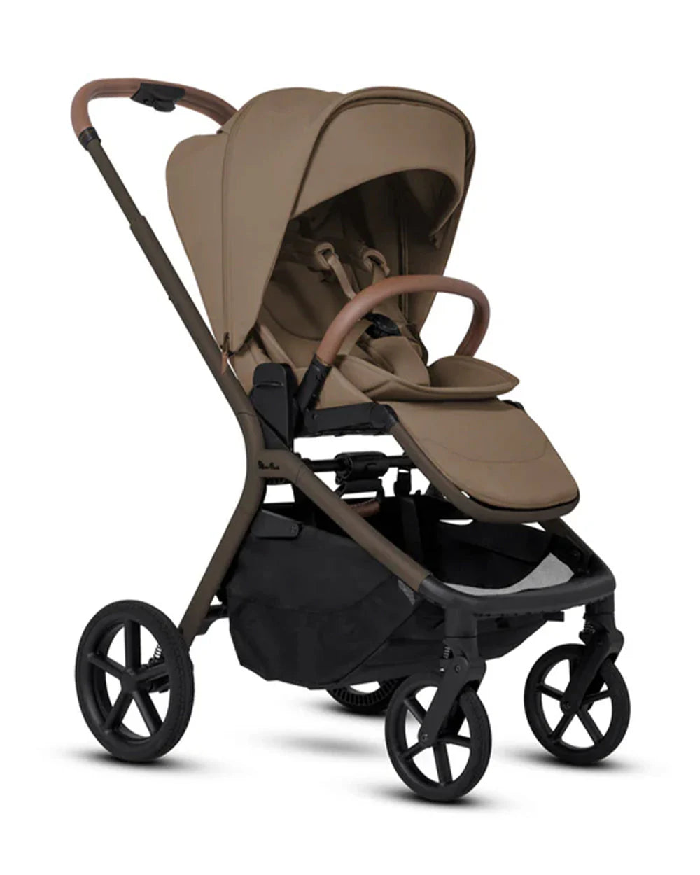 Silver Cross Breez Stroller-Height Adjustable, Reversible & Flat Reclining Seat-Adjustable Parent Handle Bar-One Hand Fold Even With Carry Cot Attached-2 Years Warranty-For 0 to 4Y (Upto 22 kg)-Maple
