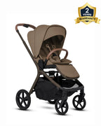 Silver Cross Breez Stroller-Height Adjustable, Reversible & Flat Reclining Seat-Adjustable Parent Handle Bar-One Hand Fold Even With Carry Cot Attached-2 Years Warranty-For 0 to 4Y (Upto 22 kg)-Maple