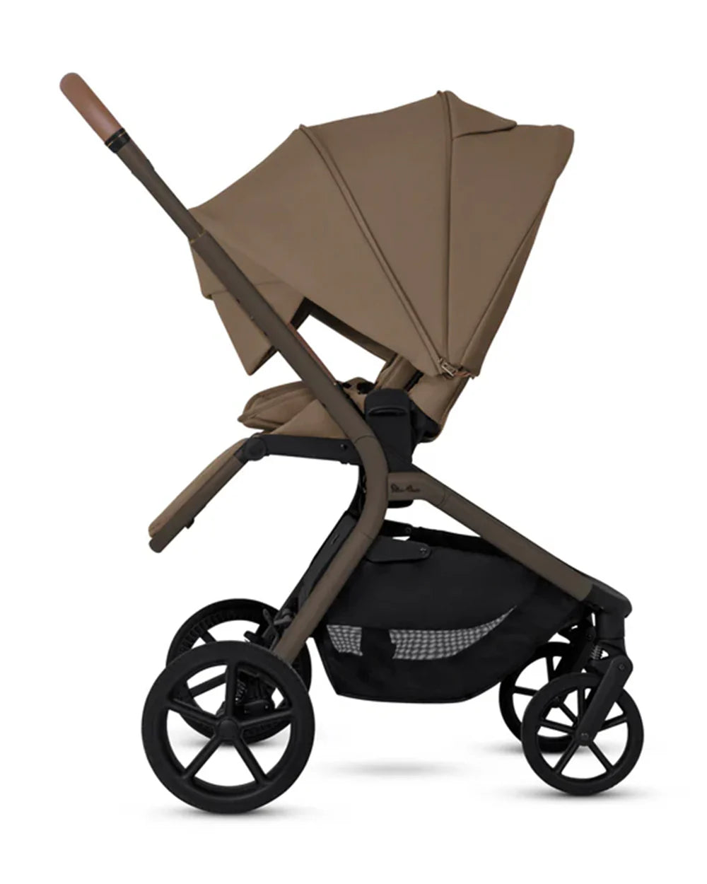 Silver Cross Breez Stroller-Height Adjustable, Reversible & Flat Reclining Seat-Adjustable Parent Handle Bar-One Hand Fold Even With Carry Cot Attached-2 Years Warranty-For 0 to 4Y (Upto 22 kg)-Maple