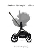 Silver Cross Breez Stroller-Height Adjustable, Reversible & Flat Reclining Seat-Adjustable Parent Handle Bar-One Hand Fold Even With Carry Cot Attached-2 Years Warranty-For 0 to 4Y (Upto 22 kg)-Pewter