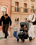 Silver Cross Breez Stroller-Height Adjustable, Reversible & Flat Reclining Seat-Adjustable Parent Handle Bar-One Hand Fold Even With Carry Cot Attached-2 Years Warranty-For 0 to 4Y (Upto 22 kg)-Pewter
