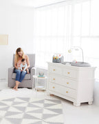 Skip Hop Light Up Diaper Caddy-With Side Pockets-Heather Grey